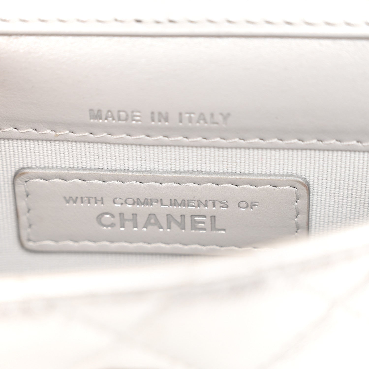 Chanel Metallic Lambskin Crystal Quilted Star Chain Belt Bag Silver 6 of 12