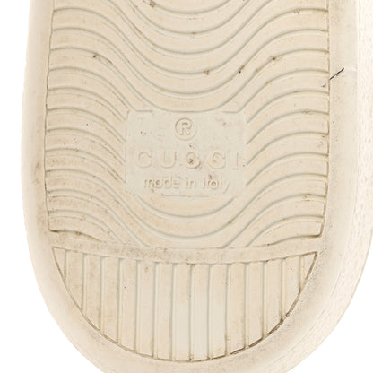 Gucci GG Supreme Monogram Bees Ayers Web Womens Ace Sneakers 37.5 Beige Oro Green Red 8 of 11