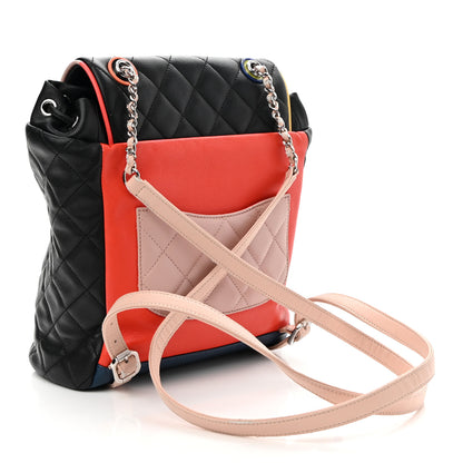 Chanel Lambskin Quilted Small Cuba Urban Spirit Backpack Black 3 of 9