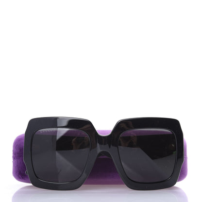 Gucci Square Frame GG0102S Sunglasses Glitter Gold 8 of 8