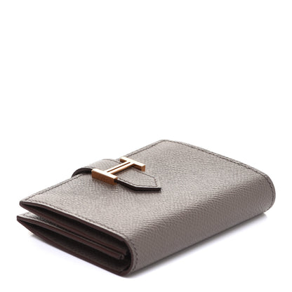 Hermes Epsom Bearn Card Holder Wallet Etain 4 of 8