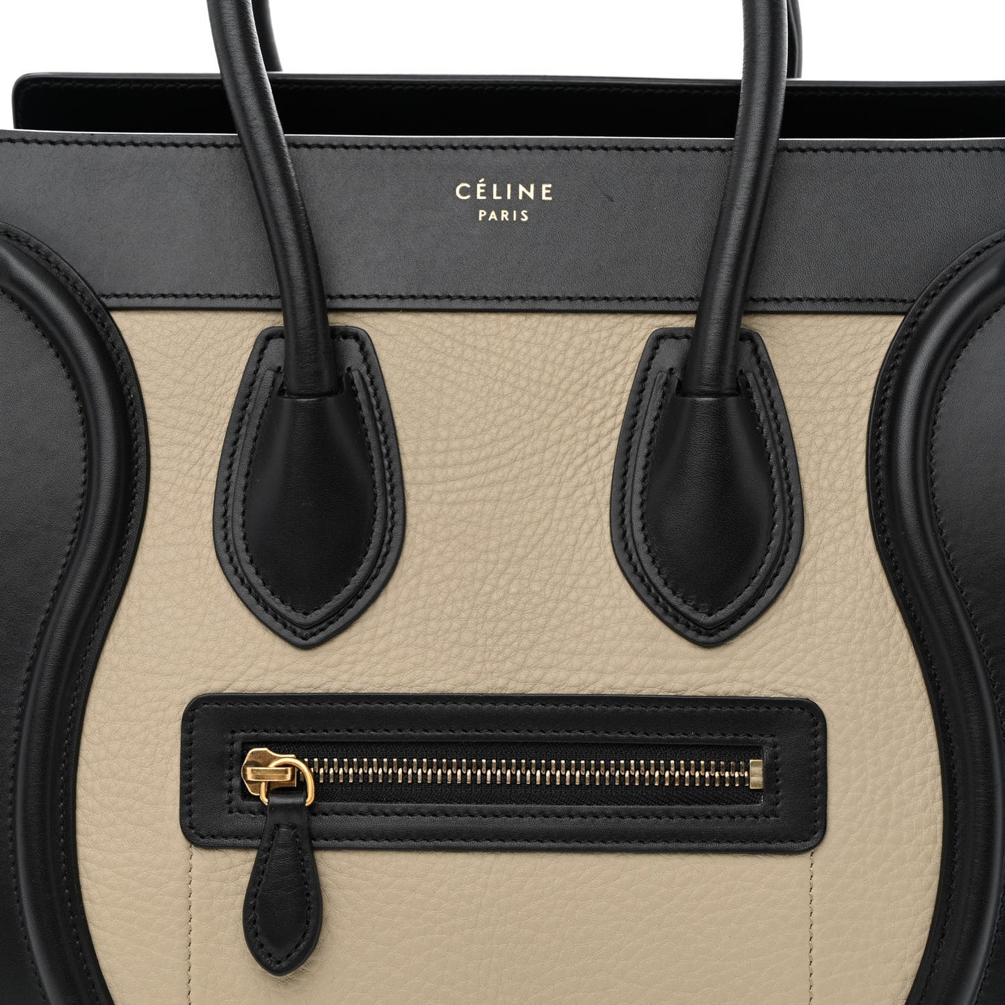 Elephant Calfskin Suede Micro Tri-Color Luggage Sand