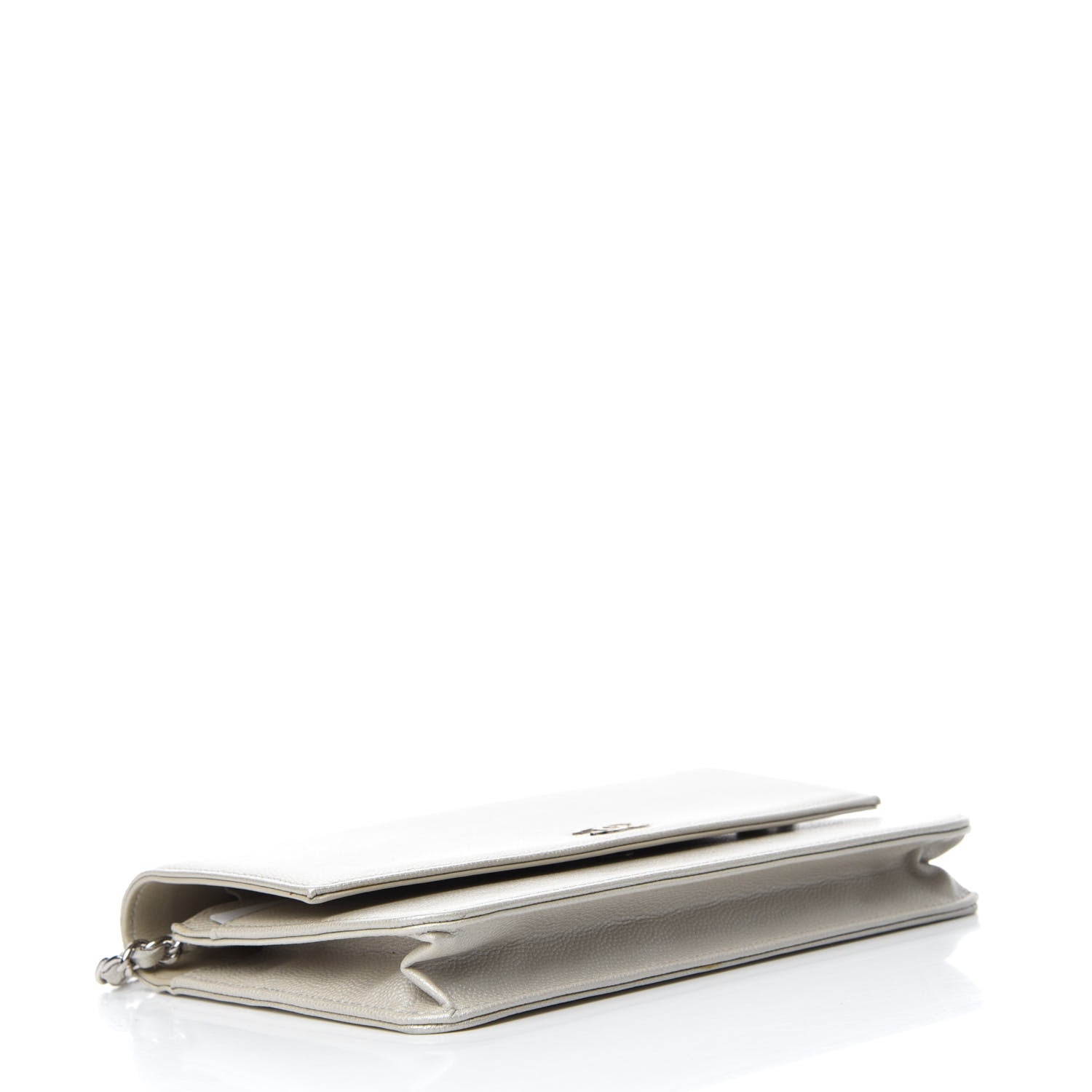Chanel Caviar Sevruga Wallet on Chain WOC Silver 4 of 15