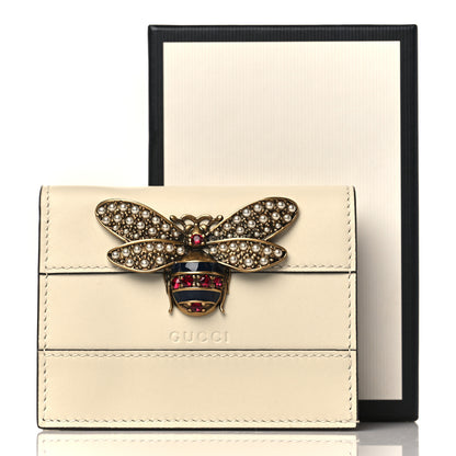 Gucci Calfskin Queen Margaret Card Case Wallet White 10 of 10