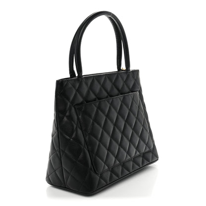 Chanel Caviar Quilted Medallion Tote Black 3 of 11