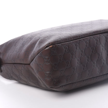 Gucci Guccissima Medium Horsebit Chain Hobo Dark Brown 7 of 8