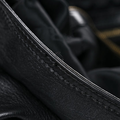 Burberry Soft Lambskin Bridle Calfskin Medium Gosford Hobo Black 24 of 26
