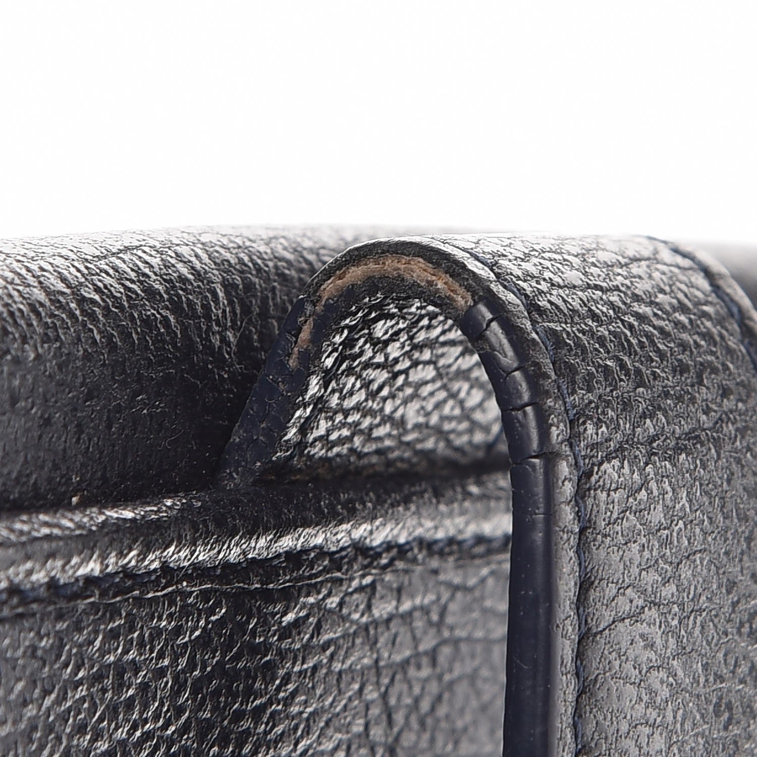 Chanel Glazed Goatskin Camellia Embossed French Flap Wallet Black 11 of 13