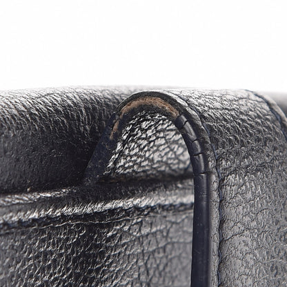 Chanel Glazed Goatskin Camellia Embossed French Flap Wallet Black 11 of 13