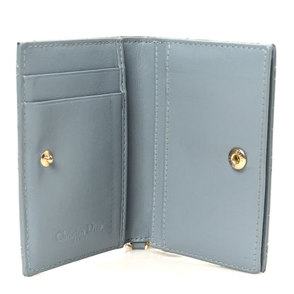 Christian Dior Patent Cannage Mini Lady Dior Wallet Cloud Blue 7 of 9