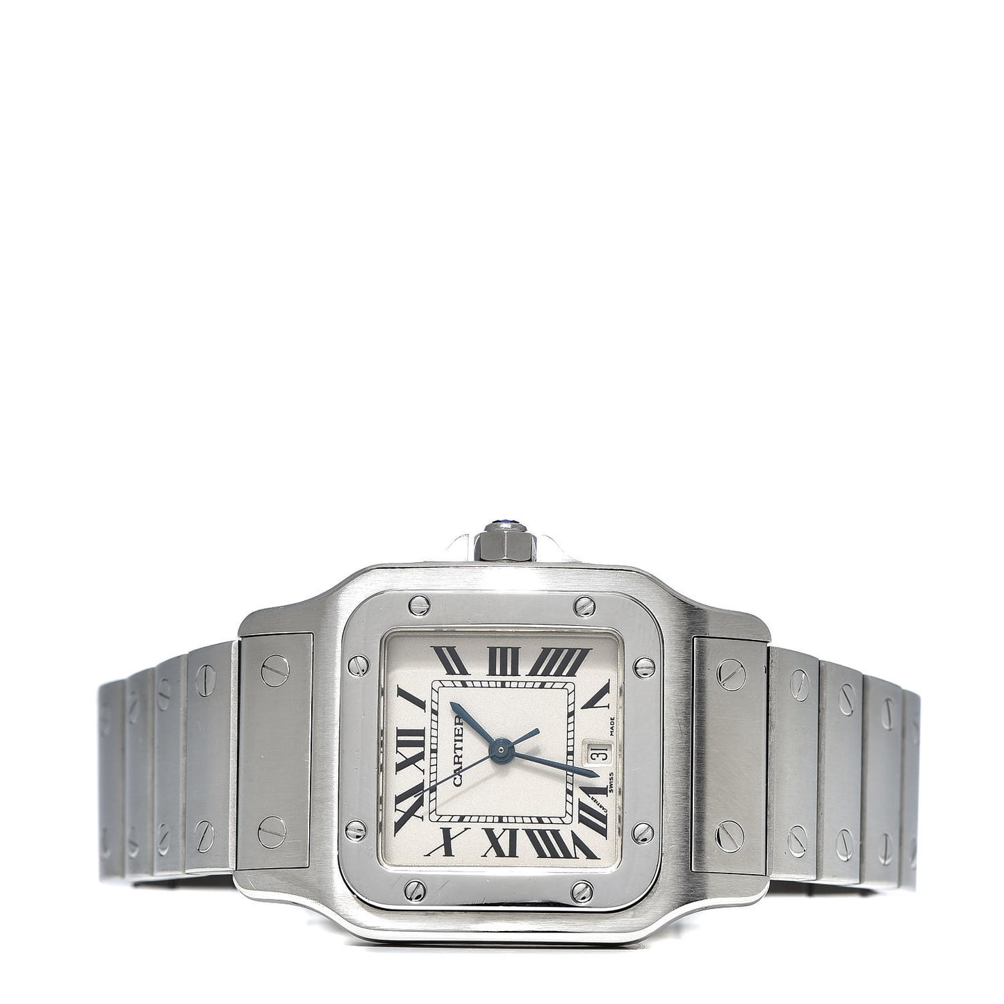 Stainless Steel 29mm Santos De Galbee Quartz Watch