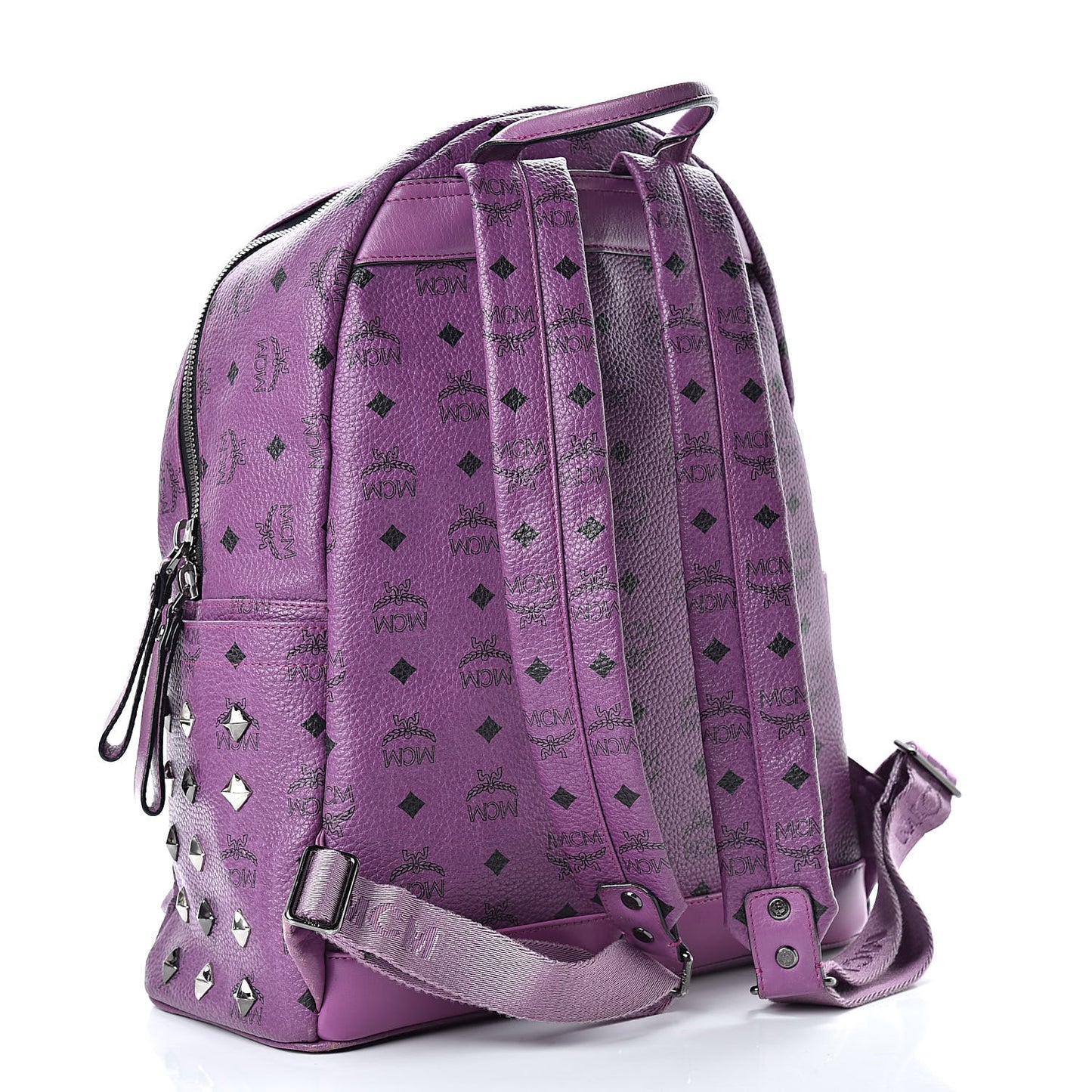 Visetos Studded Medium Stark Backpack Purple