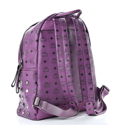 MCM Visetos Studded Medium Stark Backpack Purple 3 of 21