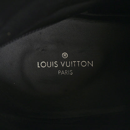 Louis Vuitton Calfskin Monogram Wonderland Flat Ranger Boots 39 Black 8 of 9