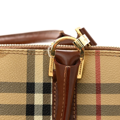 Burberry Haymarket Check Top Handle Crossbody Brown 20 of 20