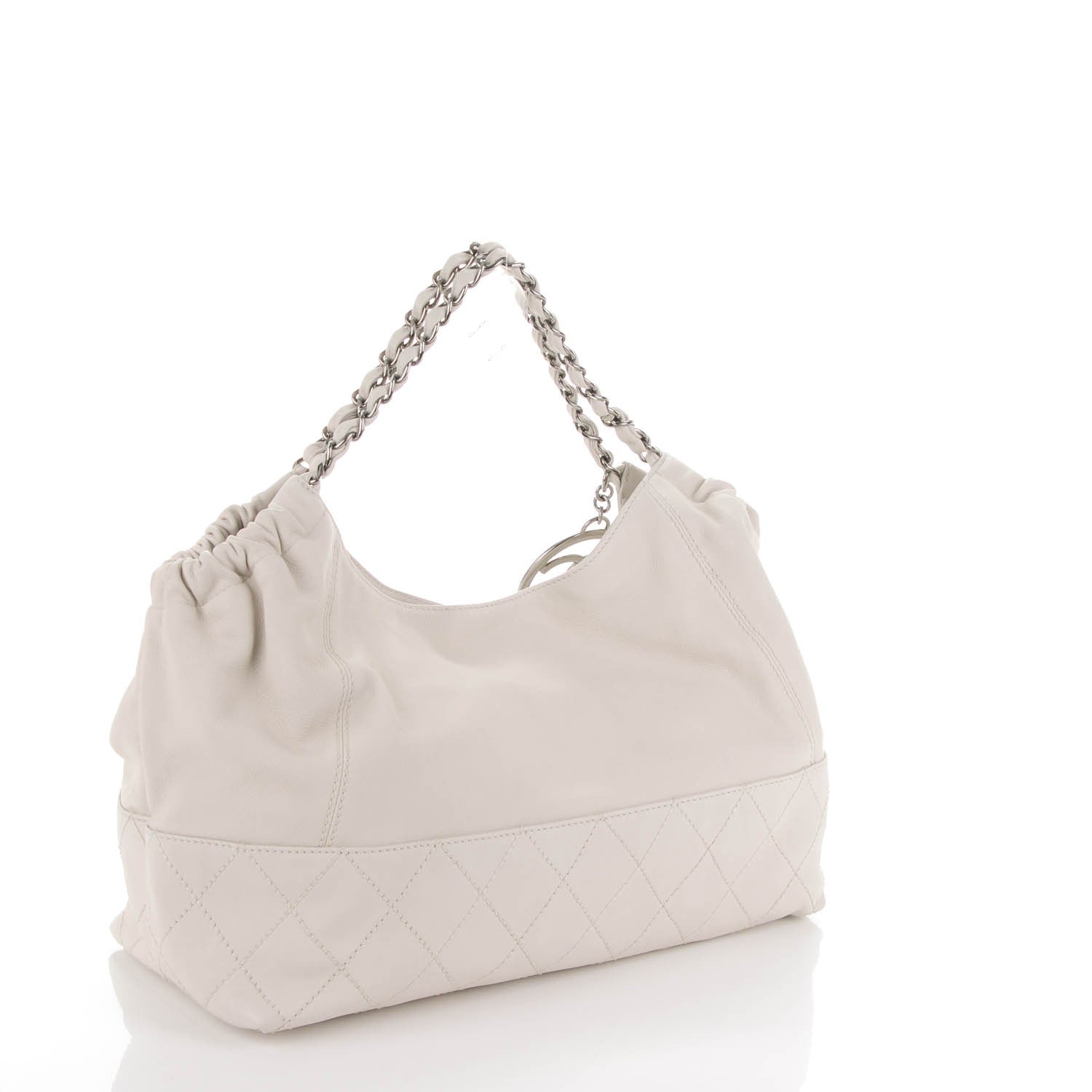 Chanel Calfskin Baby Coco Cabas White 3 of 7