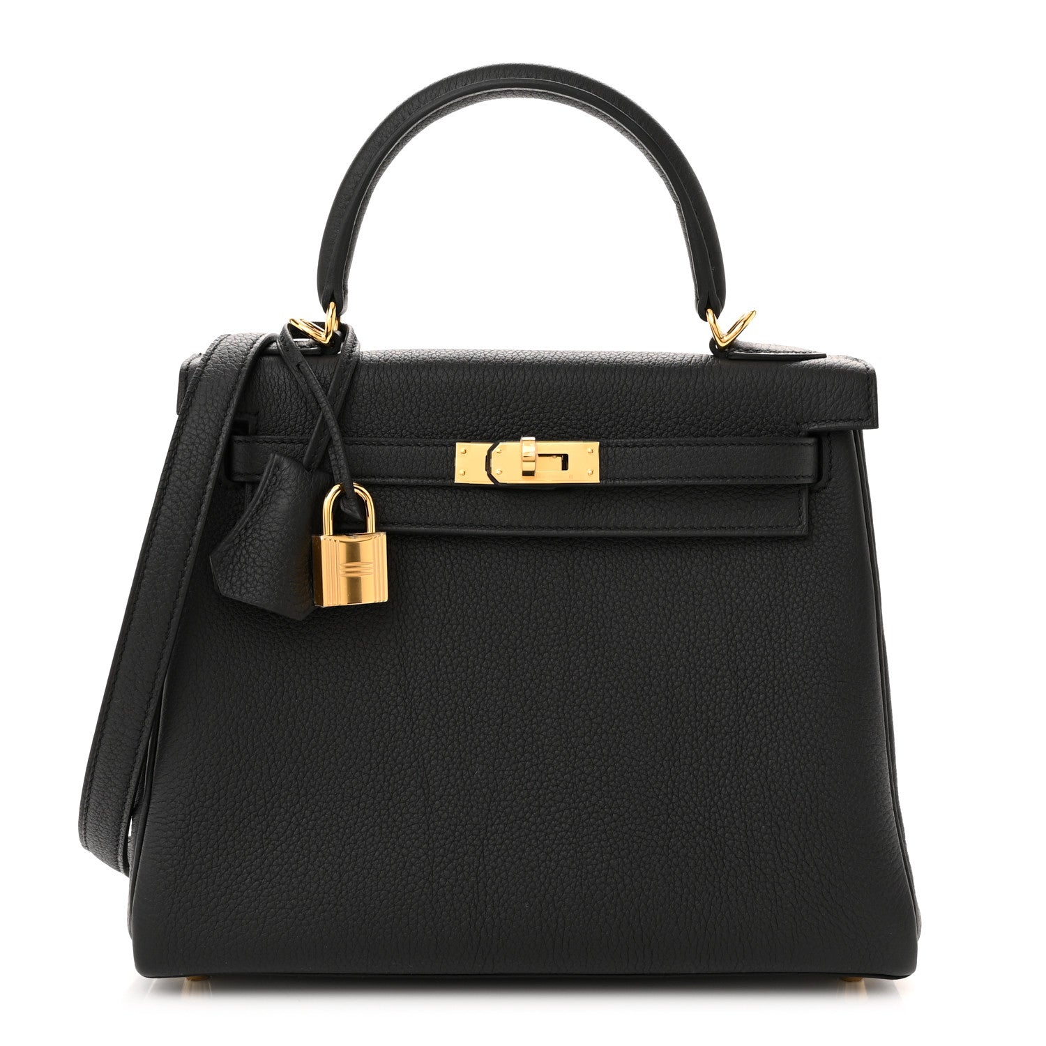 Hermes Togo Kelly Retourne 25 Black 1 of 11