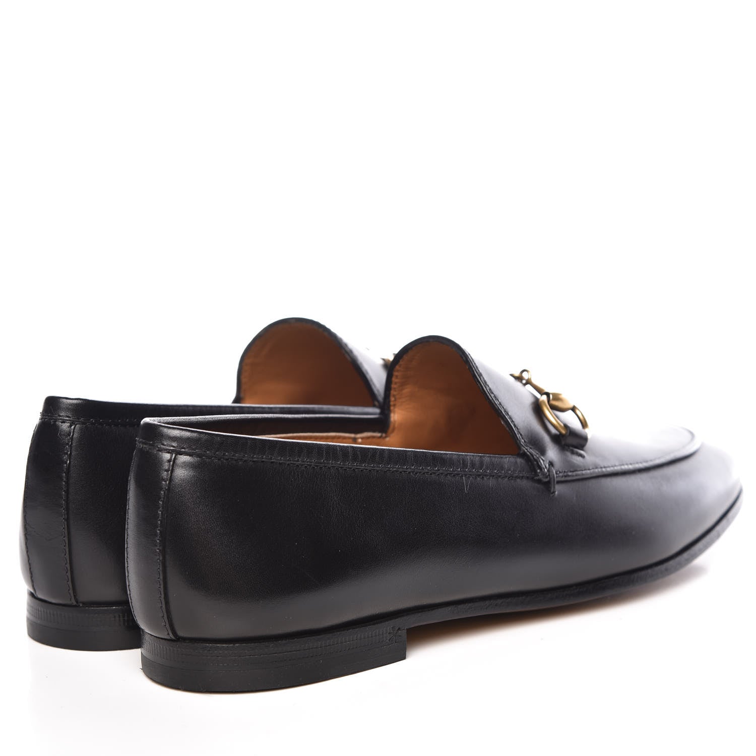Gucci Calfskin Womens Jordaan Loafers 35 Black 4 of 10