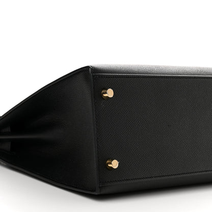 Hermes Epsom Kelly Sellier 28 Black 9 of 14