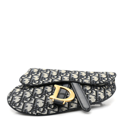 Christian Dior Oblique Saddle Belt Pouch Blue 4 of 8