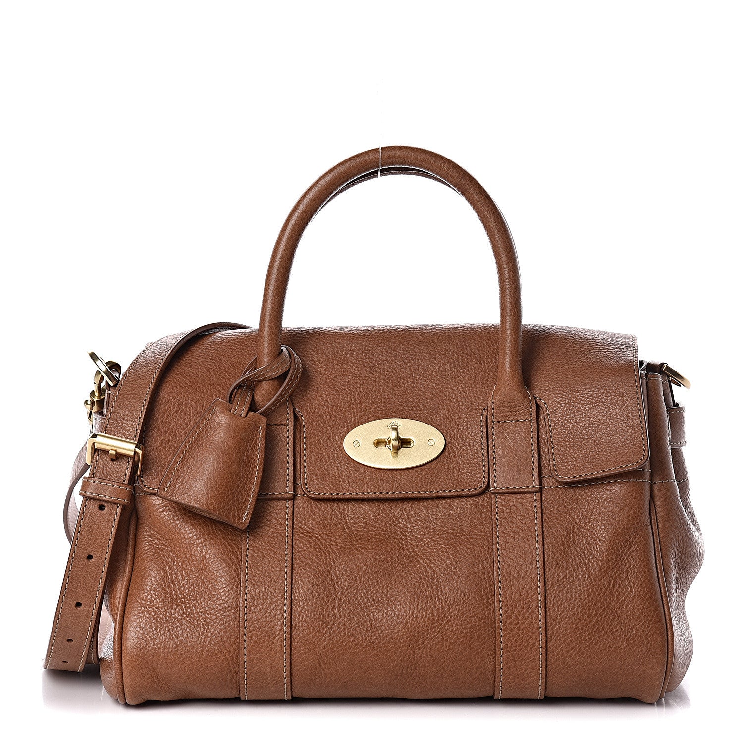 Mulberry Natural Vegetable Tanned Small Bayswater Oak 1 of 11