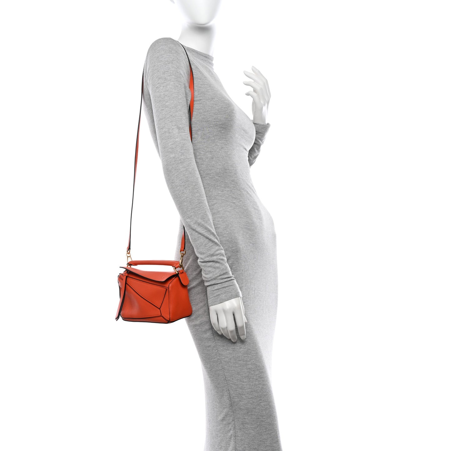 Calfskin Mini Puzzle Bag Orange