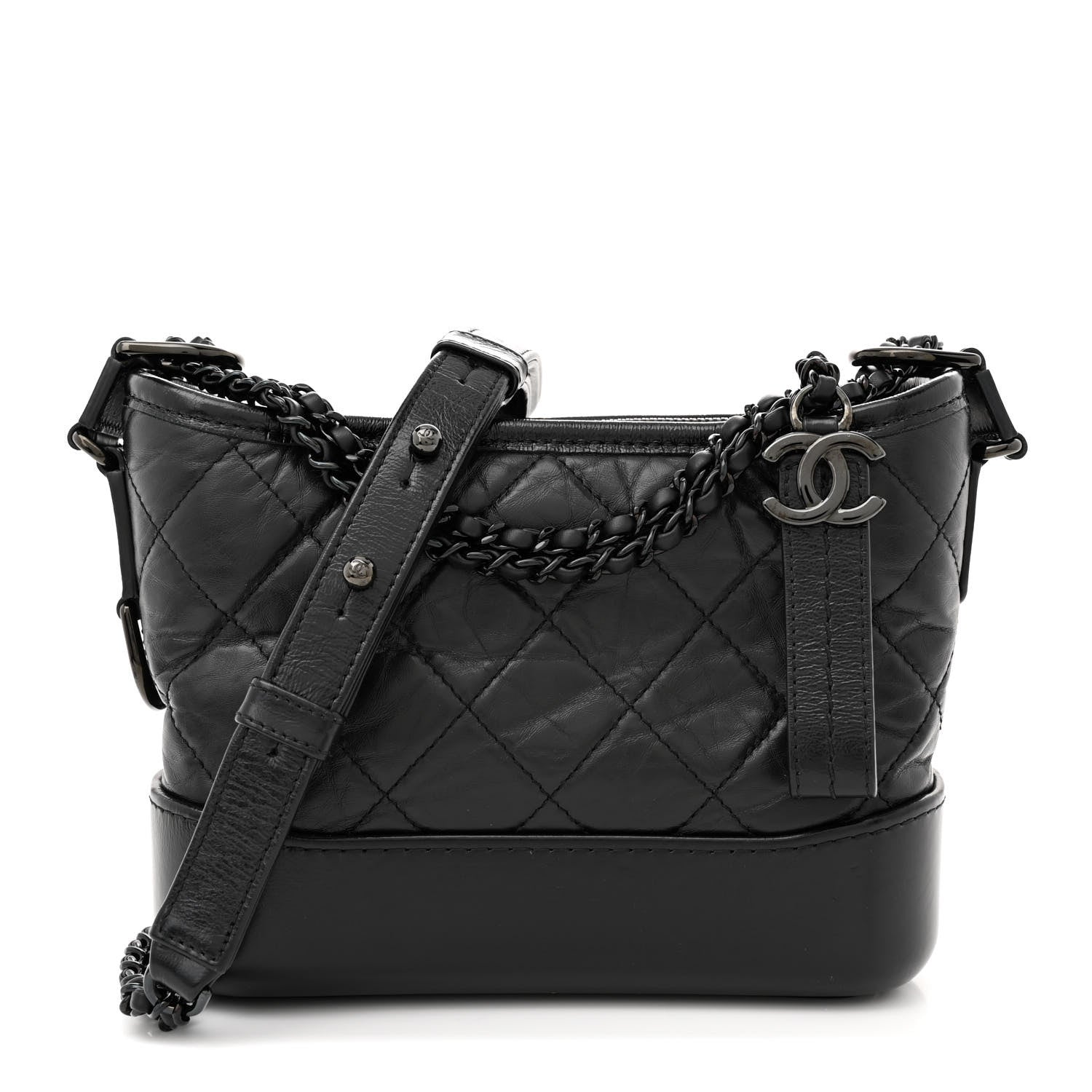 Chanel Aged Calfskin Quilted Small Gabrielle Hobo 1 of 11