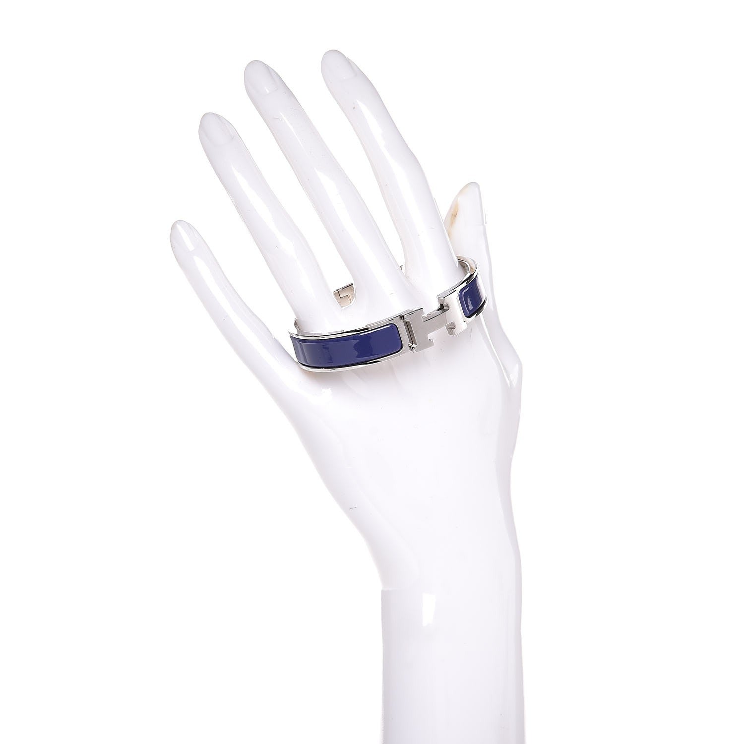 Hermes Enamel Narrow Clic Clac H Bracelet PM Purple 2 of 5