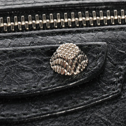 Balenciaga Agneau Giant 12 Silver Hardware Money Wallet Black 7 of 10