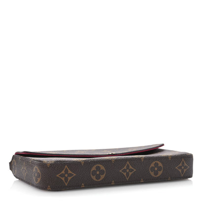 Louis Vuitton Monogram Pochette Felicie Chain Wallet Fuchsia 4 of 13