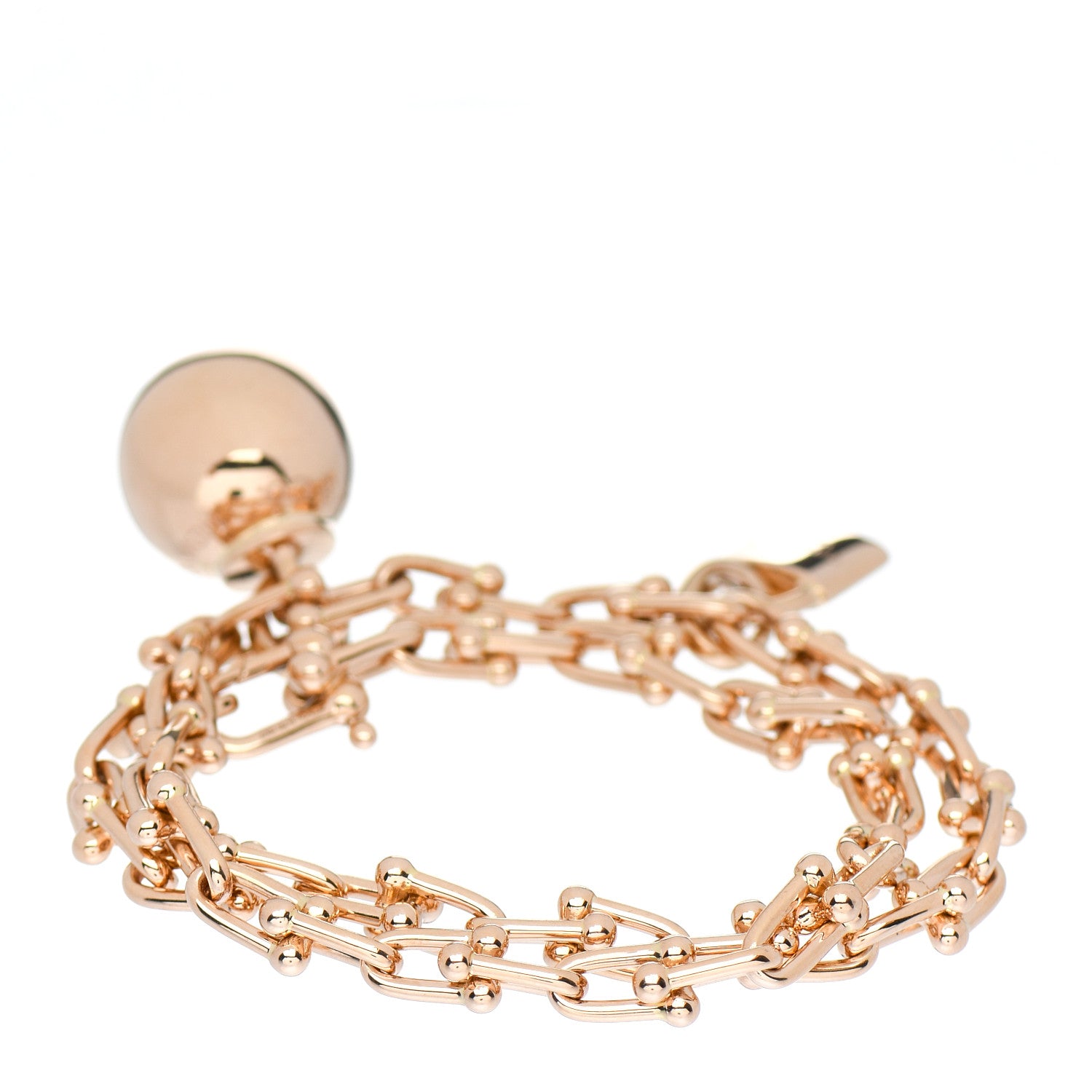 Tiffany 18K Rose Gold HardWear Wrap Bracelet 2 of 4