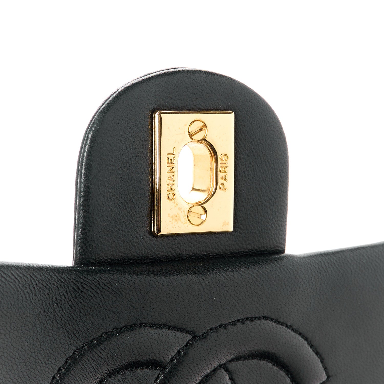 Chanel Lambskin Quilted Mini Square Flap Black 7 of 12