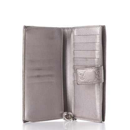 Gucci Guccissima Twins Continental Flap Wallet Silver 4 of 8