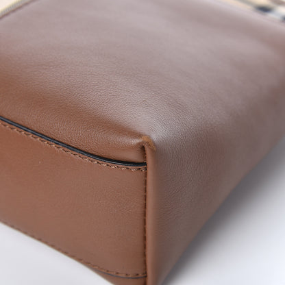 Burberry Horseferry Check Small Chichester Crossbody Clutch Bag Honey Tan 12 of 14