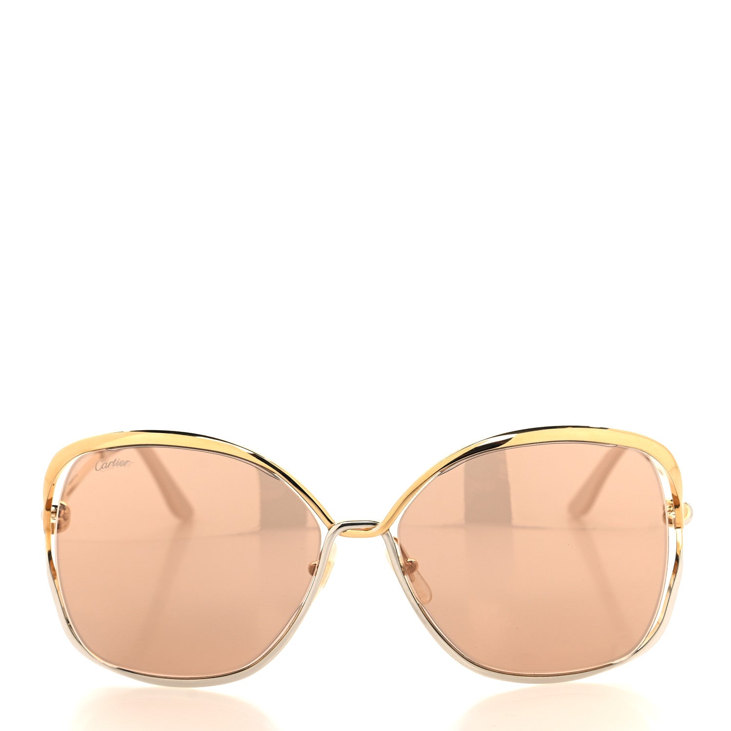 Cartier Metal Trinity Sunglasses CT0225S 002 Gold Silver 2 of 8