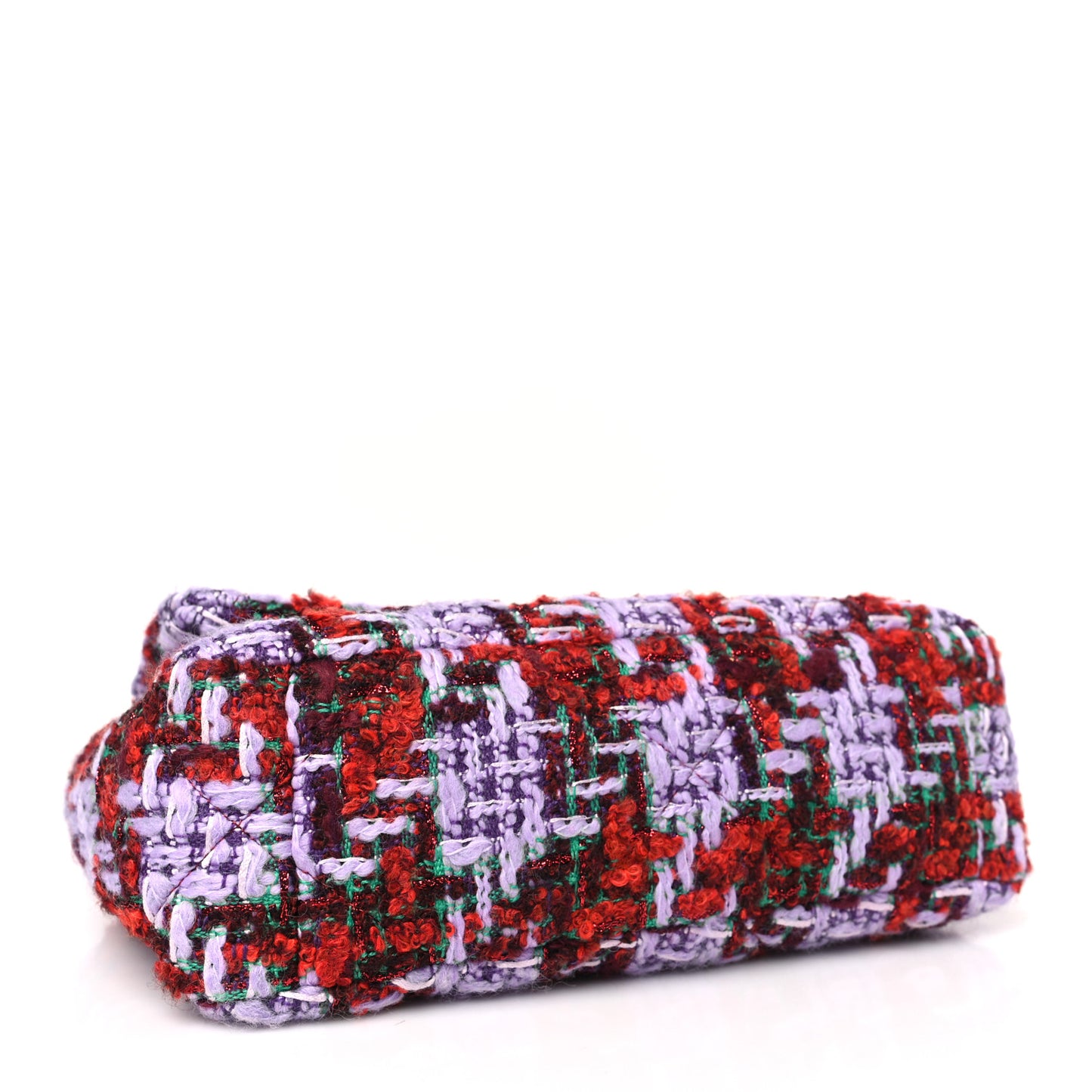 Tweed Quilted Medium Chanel 19 Flap Red Purple Green
