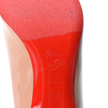 Christian Louboutin Patent Decollete 554 85 Pumps 35.5 Nude 10 of 10