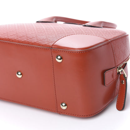 Gucci Calfskin Diamante Small Top Handle Bag Red 10 of 13