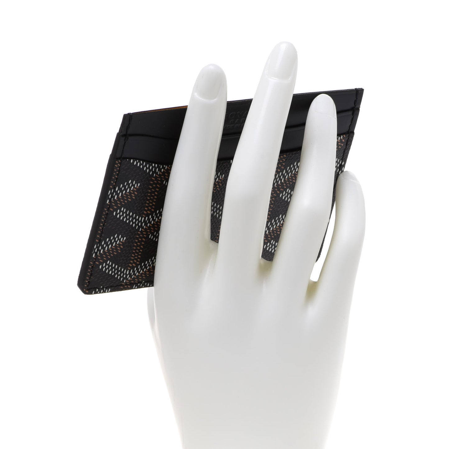 Goyardine Saint Sulpice Card Holder Black
