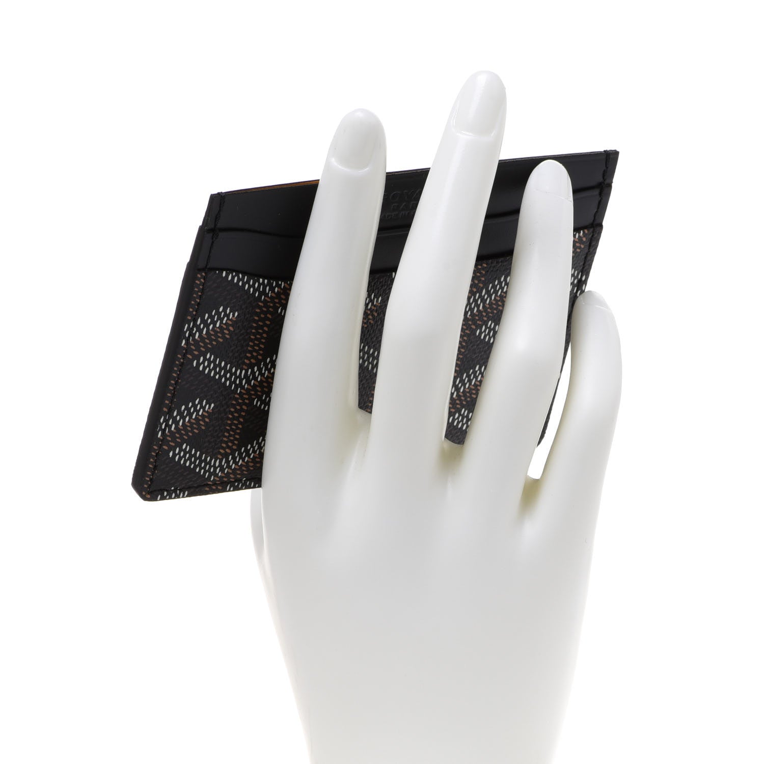 Goyard Goyardine Saint Sulpice Card Holder Black 2 of 7