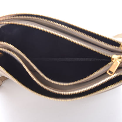 Celine Lambskin Large Trio Crossbody Bag Linen 6 of 9