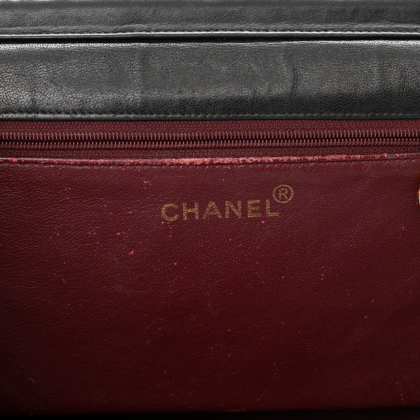 Lambskin Quilted Medium Single Flap Black