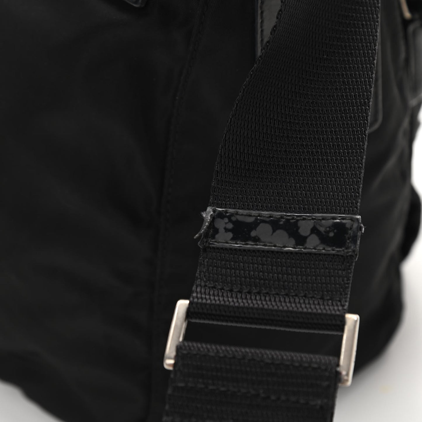 Tessuto Nylon Vela Messenger Bag Black