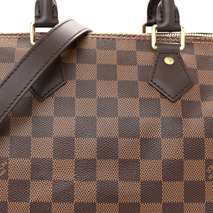 Louis Vuitton Damier Ebene Speedy Bandouliere 25 7 of 10