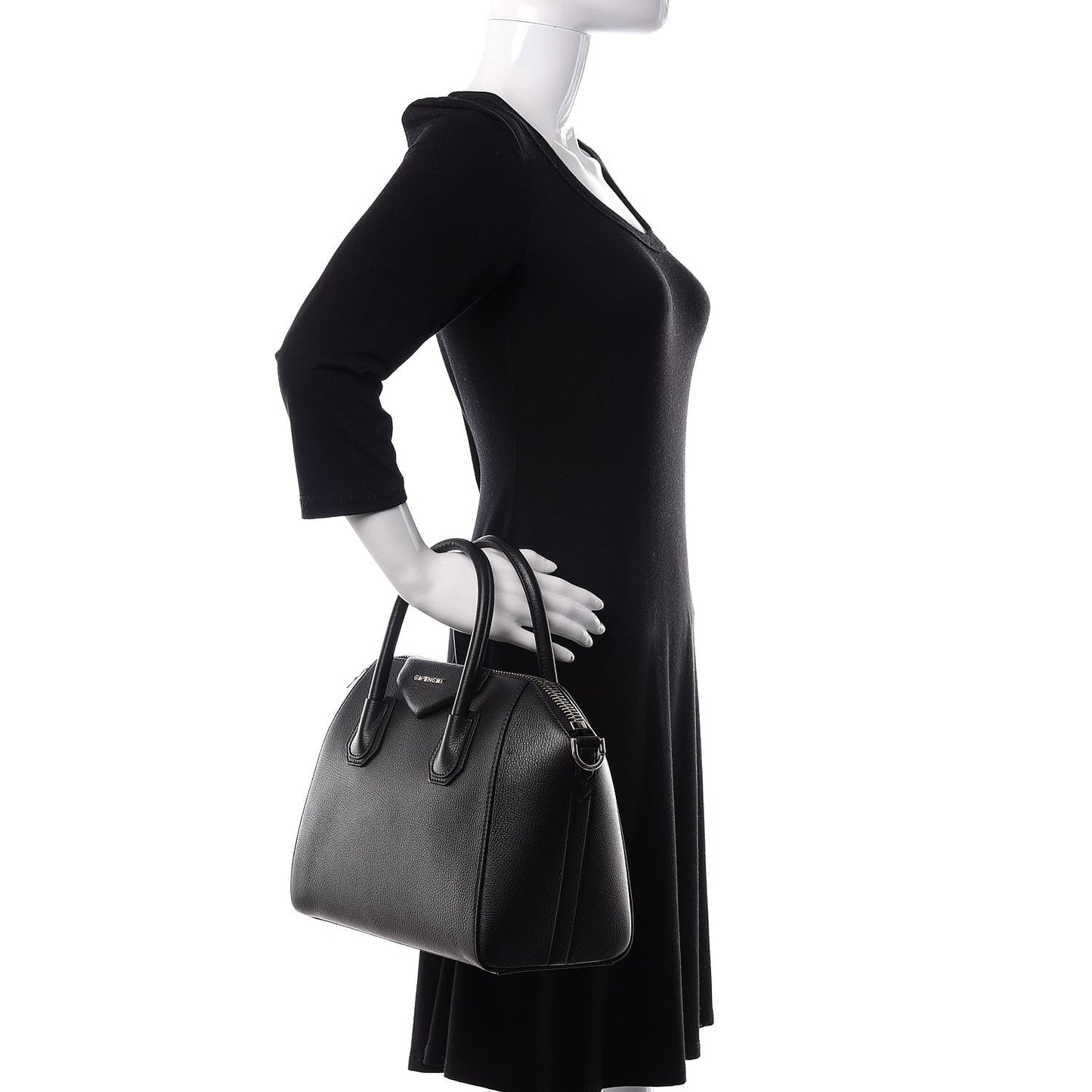 Sugar Goatskin Small Antigona Black