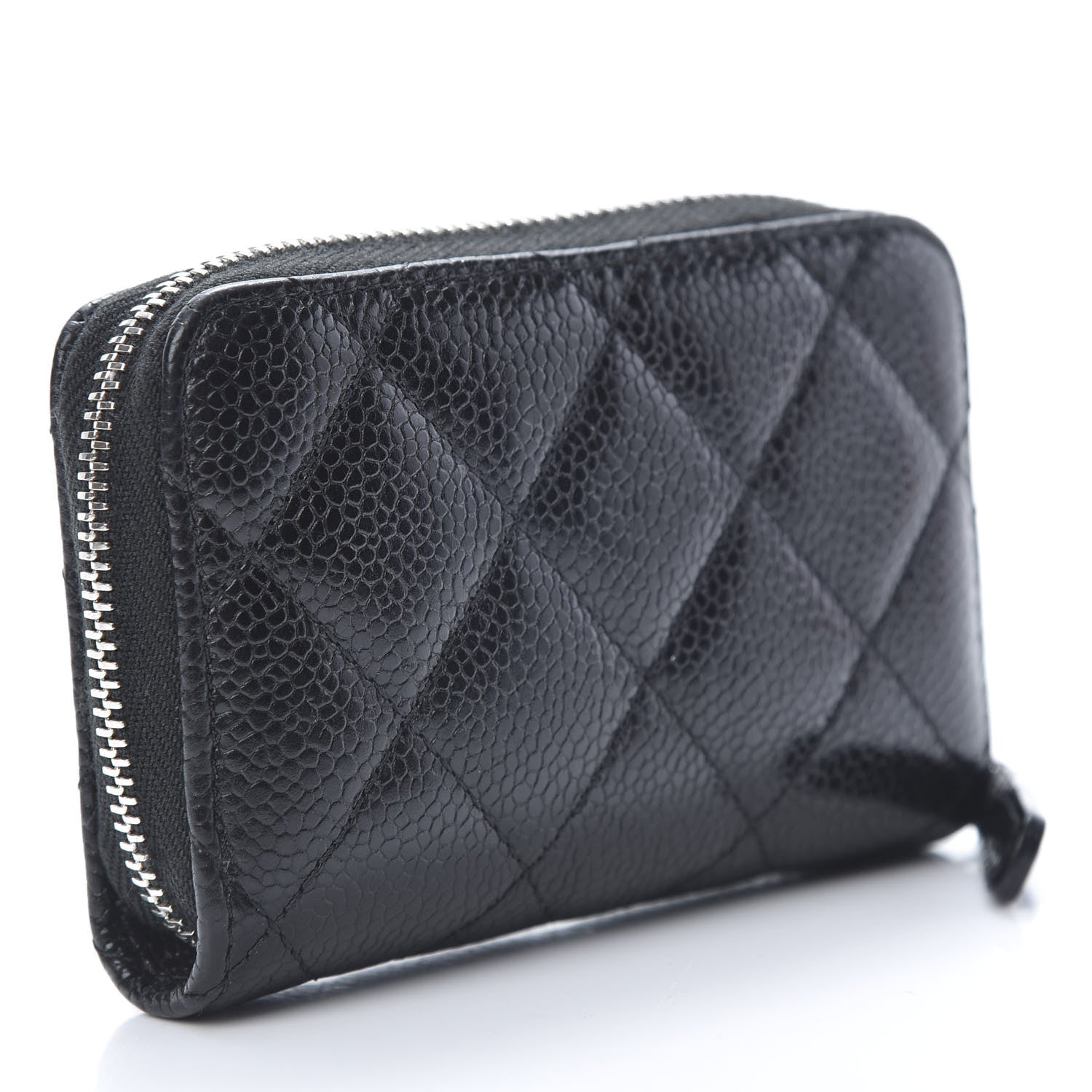 Chanel Caviar Quilted Incognito Zip Coin Purse Black 3 of 8