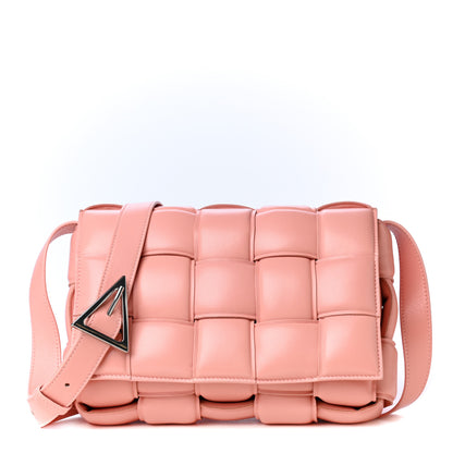 Bottega Veneta Paper Calfskin Maxi Intreccio Padded Cassette Crossbody Bag Peachy 1 of 4