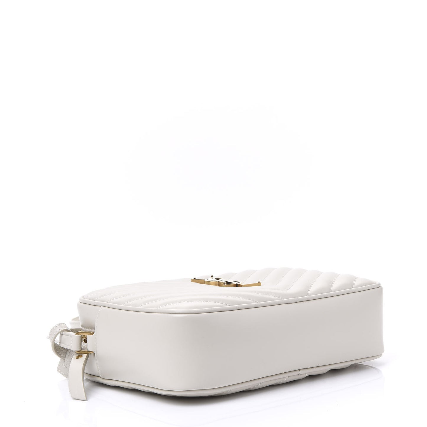 Calfskin Matelasse Monogram Lou Camera Bag Crema Soft