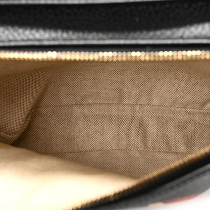 Gucci Grained Calfskin Sylvie Web Kingsnake Small Camera Bag Black Multicolor 5 of 12