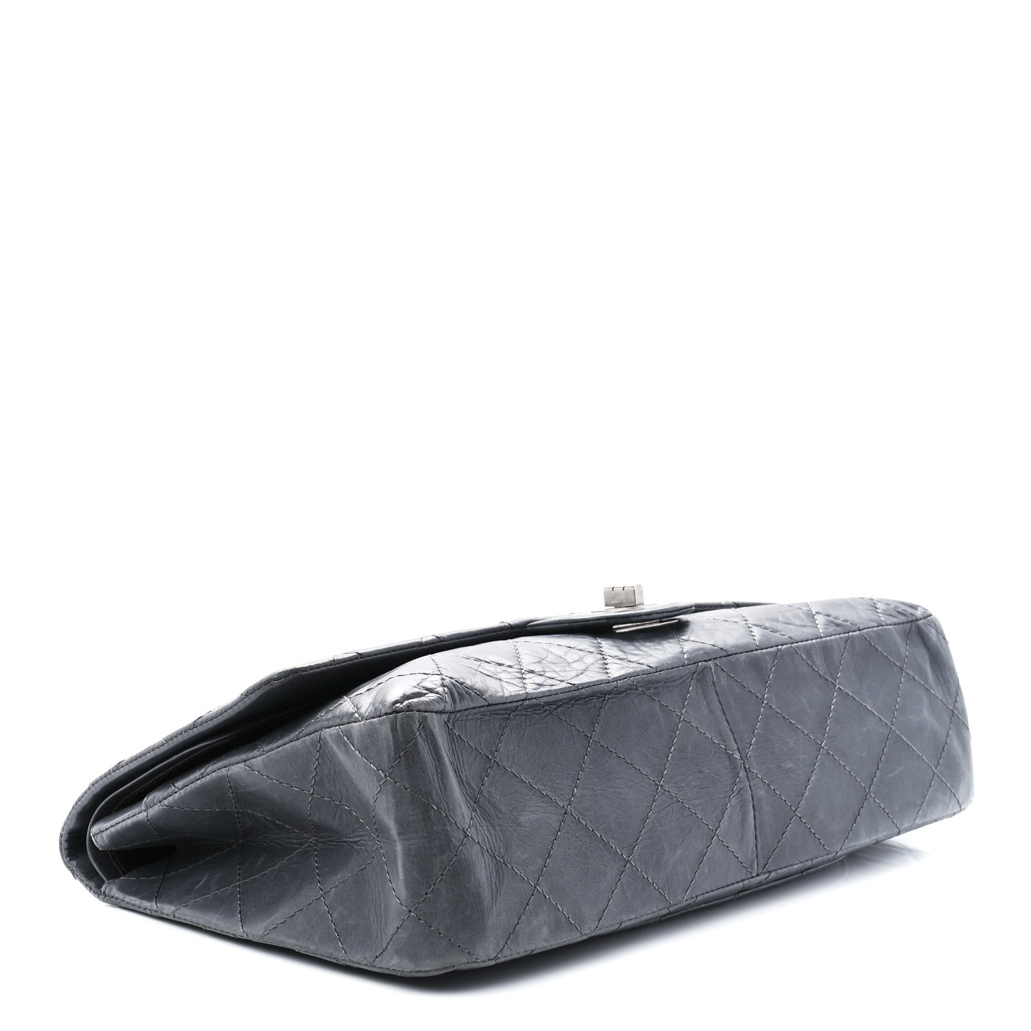 Chanel Aged Calfskin Quilted 50th Anniversary 2.55 Reissue 227 Flap Grey 5 of 13
